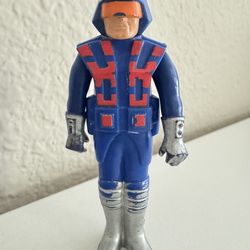 FISHER PRICE ADVENTURE PEOPLE 1978 "Astro Knight" SPACE ACTION FIGURE # 379 BLUE
