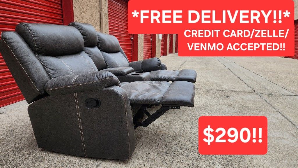 Beautiful Recliner Couch with Cupholders