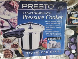 PRESTO 6-quart Stainless Steel Pressure Cooker 