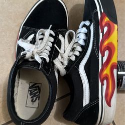 vans old skool flame