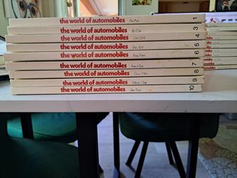 The World Of Automobiles Encyclopedias/All Color Book Of Racing Cars/racing Cars Book