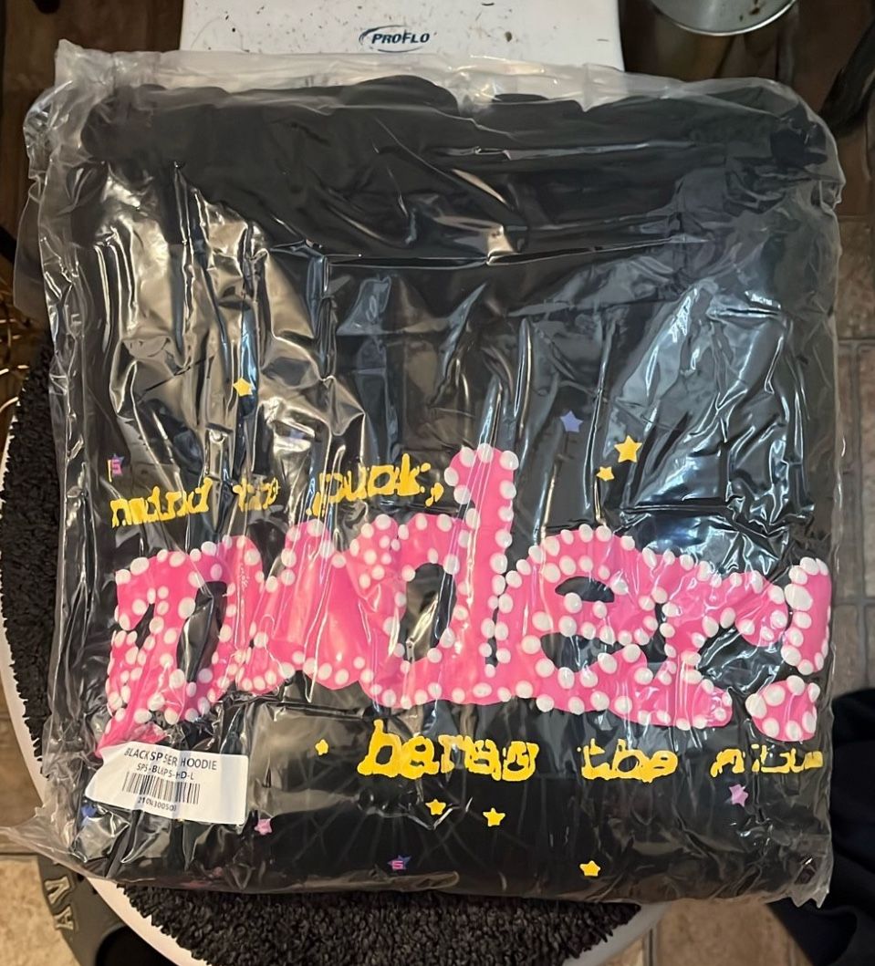 Spider Hoodie Black Look