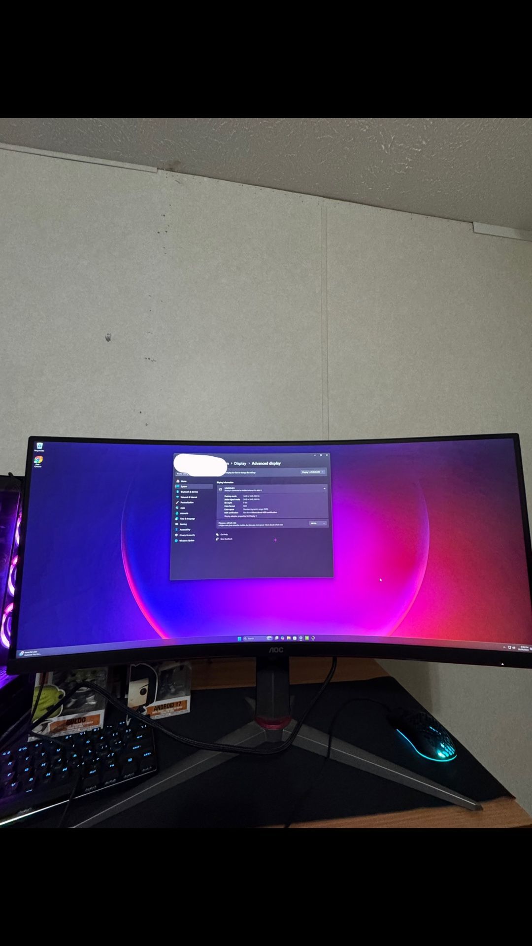 144hz AOC 34’ Curved Gaming Monitor
