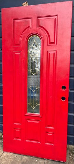 36 X 80 Steel Door with Center Arch Lite