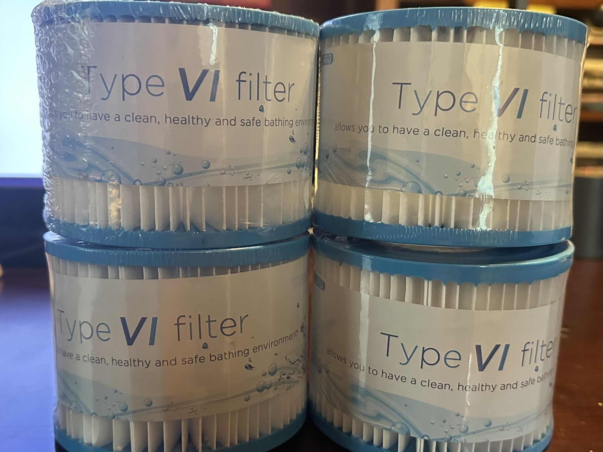Gejrio Type VI Pool & Hot Tub Filters (SaluSpa, Lay-Z-Spa, Coleman ree) - 4 Pack