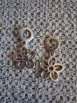 Stainless Steel Flower Earrings