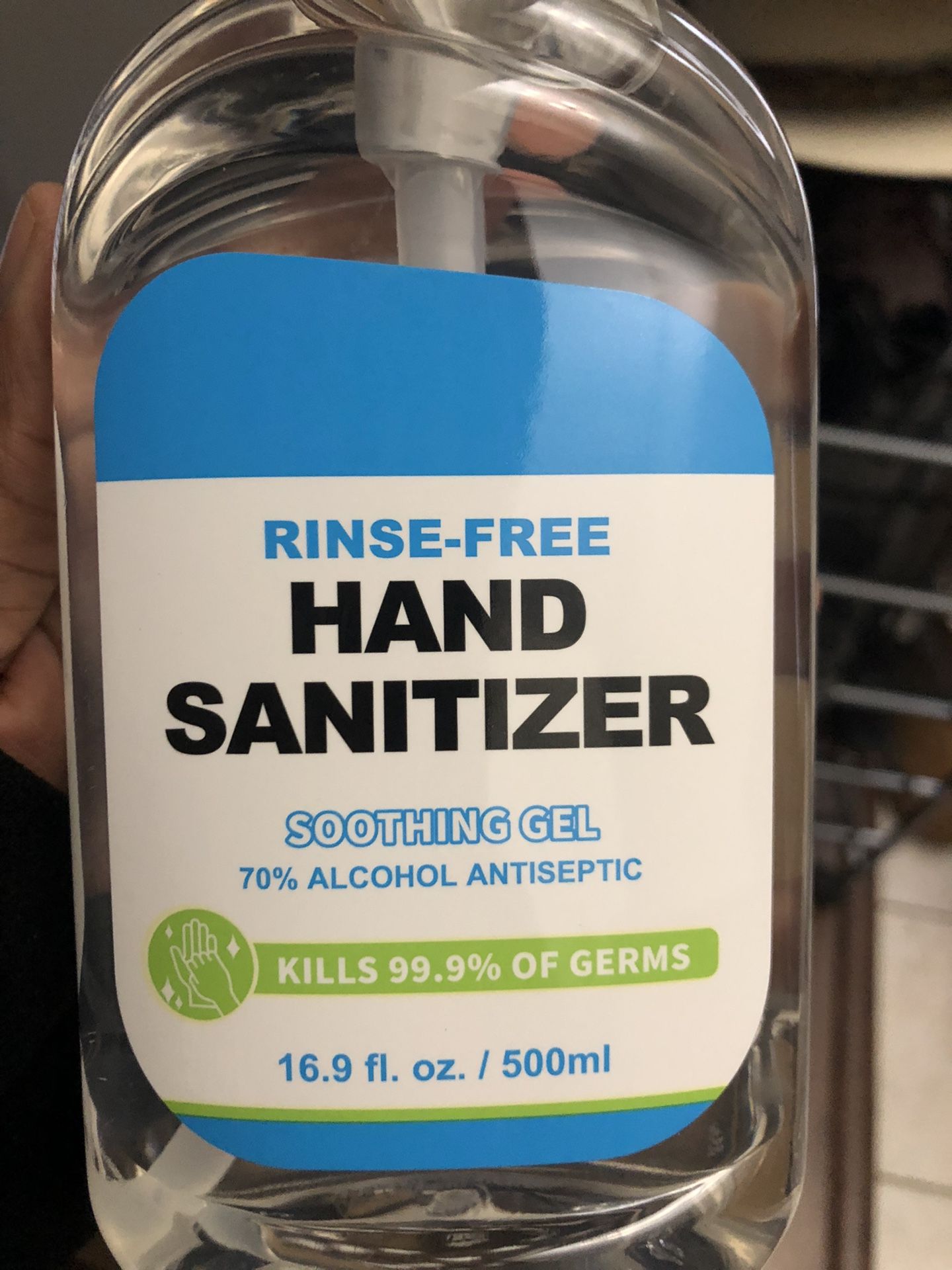 Cases of hand sanitizer smoothing gel