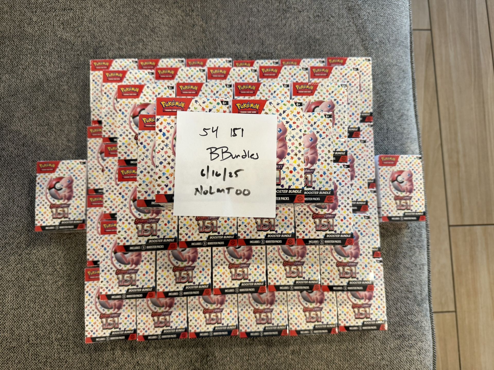 54x 151 Sealed Booster Bundles - Pokemon