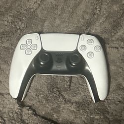 White PS5 controller