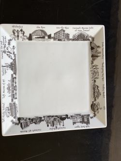 Ceramic plate - Cincinnati theme