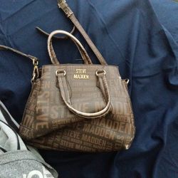 Steve Madden Brown Polyurethane Purse Bag