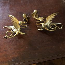 Pair Of Dragon Candle Holders