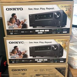Onkyo TX-NR6100 7.2 Channel 8K Smart AV Receiver - THX Certified, Works with Sonos Certified, and Ultimate 4K Gaming Experience