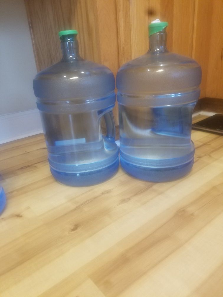 2 5 gallon bottles