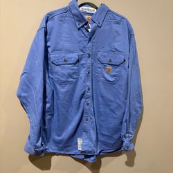 Carhartt FR twill men's work shirt size L