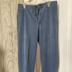 Eddie Bauer Men’s Relaxed Fit Grey Khakis Size 33