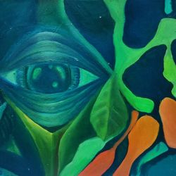 Original Oil Painting "Flora" Approximately 18 Inches X 24 Inches