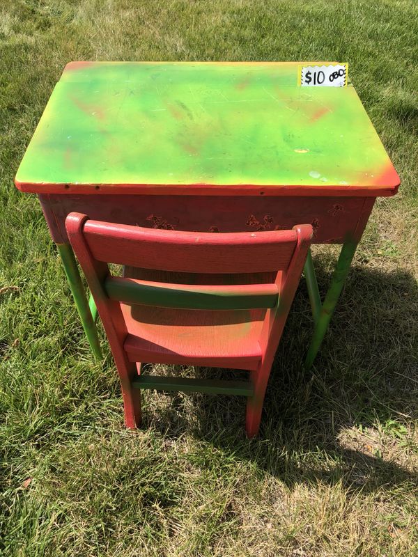 Vintage School Desk 10 Obo For In Nine Mile Falls Wa Offerup Vintage School Desk 10 Obo