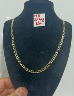 18K Solid Gold Italian Chain 22.3Gr 20 Inches Long