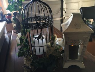 Flame less candles in holders