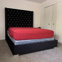 Black Velvet Bed 