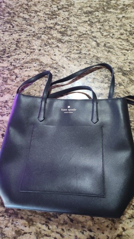 Black Kate Spade Purse With Scratch 