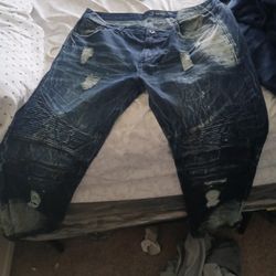 8 Pair Of Jeans N Shoes