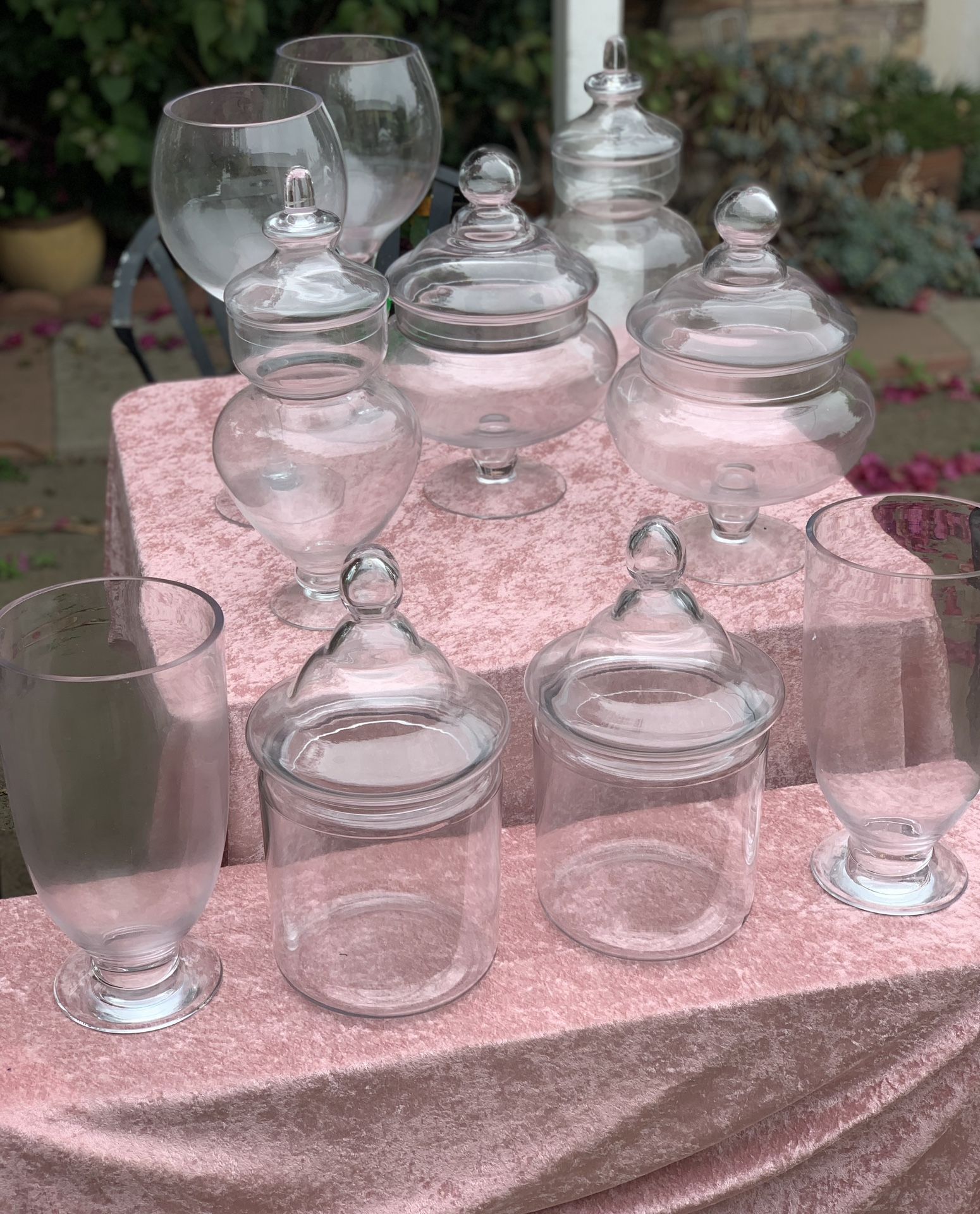 Candy Glass Jars, Candy Buffet, Glass Decor for Sale in Norwalk, CA OfferUp