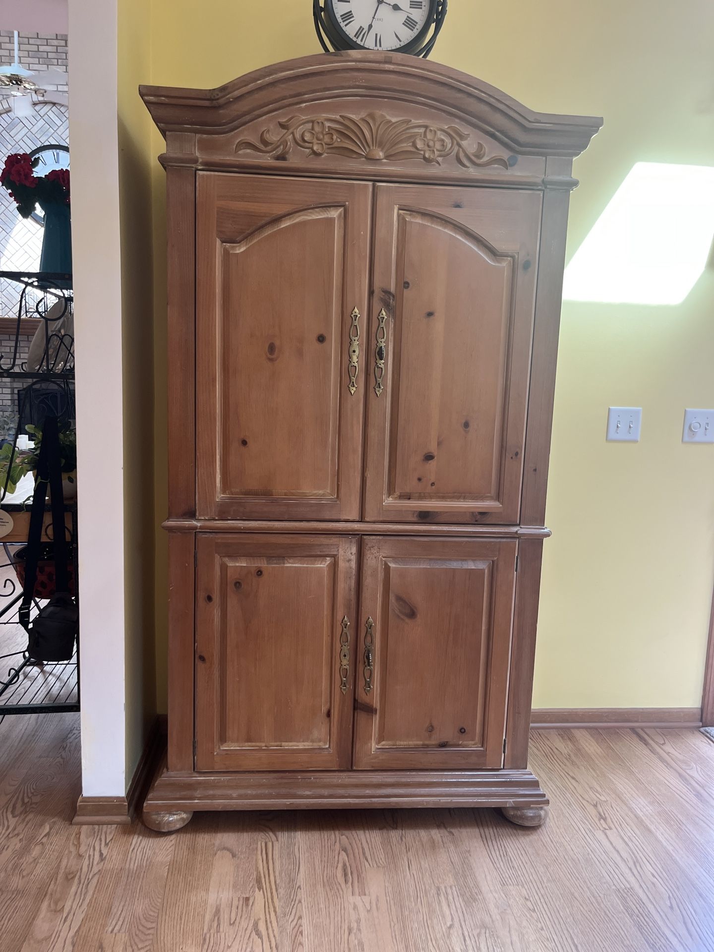 FREE - Hardwood Entertainment Center
