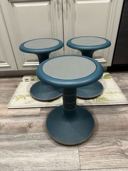 KI Ricochet Active Learning Stool - 16 Inch Tall Wobble Stool - Holds up to 400 Lbs - 14 Available Sold Separately