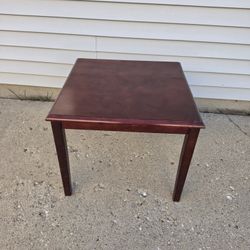 Brown Side table

19.5 inches tall
24x24
Good Condition 