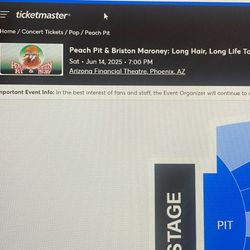 Peach Pit Concert Tickets!