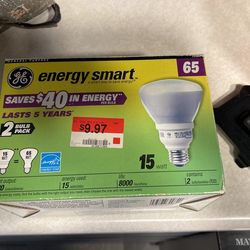 2 New Still On The Box Light Bulbs 