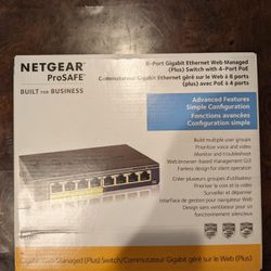 NETGEAR ProSAFE GS108PE 8-Port Gigabit Web Managed (Plus) PoE Switch 4 PoE Ports