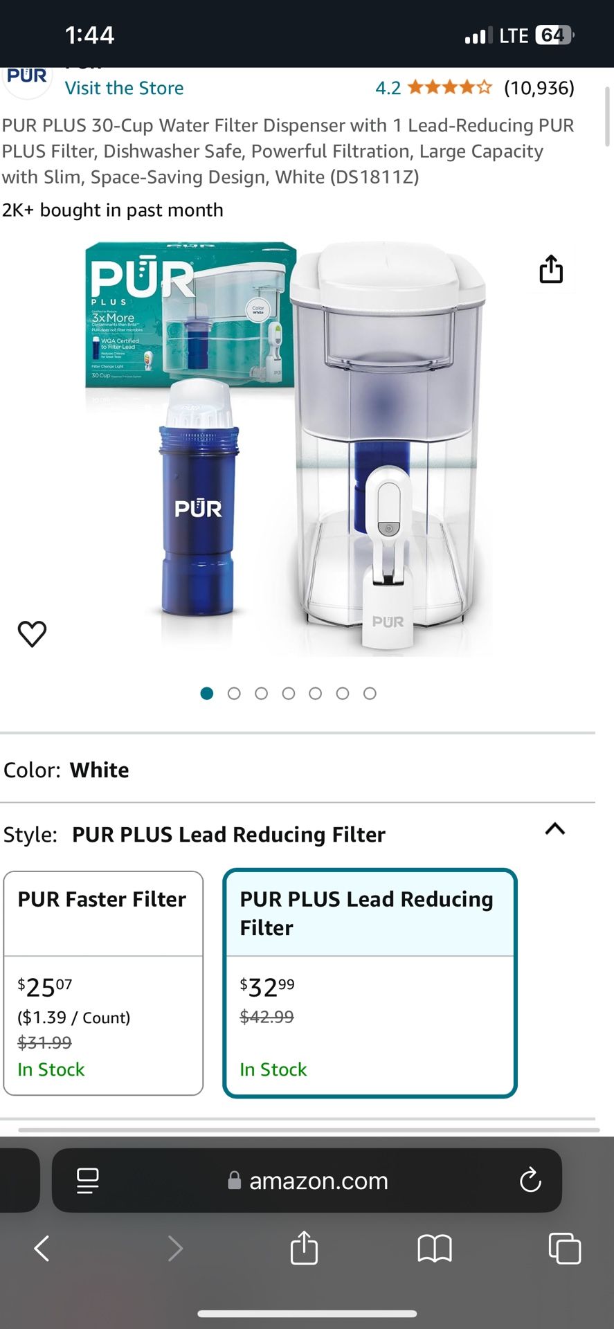 Pur WaterDispenser