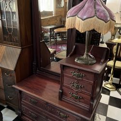 Antique 1800’s Handcrafted Ornate  Dresser.