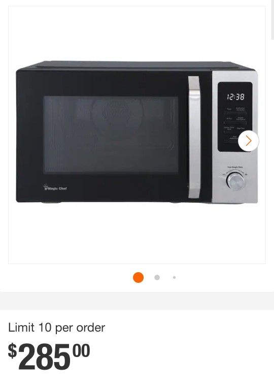 Magic Chef
1.0 cu. ft. Countertop Microwave in Stainless and Black with Air Fryer
