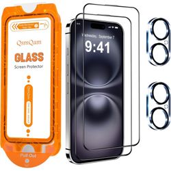iPhone 16 Screen Protector + Camera Lens Protector