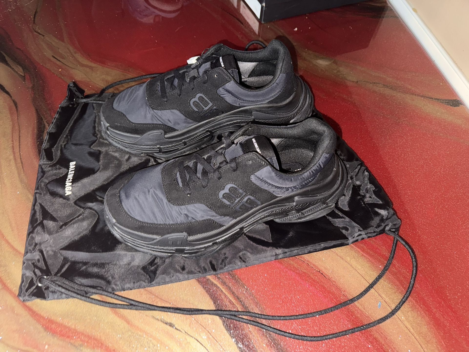 Balenciaga Triple S Nylon Black