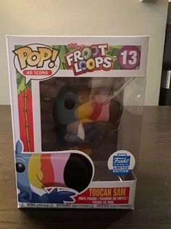 VAULTED EXCLUSIVE Toucan Sam Funko Pop #13 Froot Loops Ad Icons Advertising Cereal Shop Mascot EXC