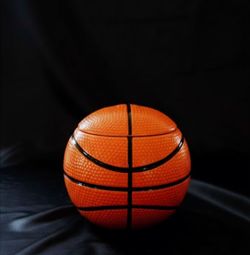 Contemporary ceramic basketball cookie jar / candy container. NEW 12"