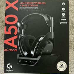 Astro A50x Lightspeed Wireless Gaming Headset 
+ Mod kit Ear cup and leather headband PS5, Xbox, PC