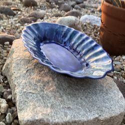 Blue ceramic Platter