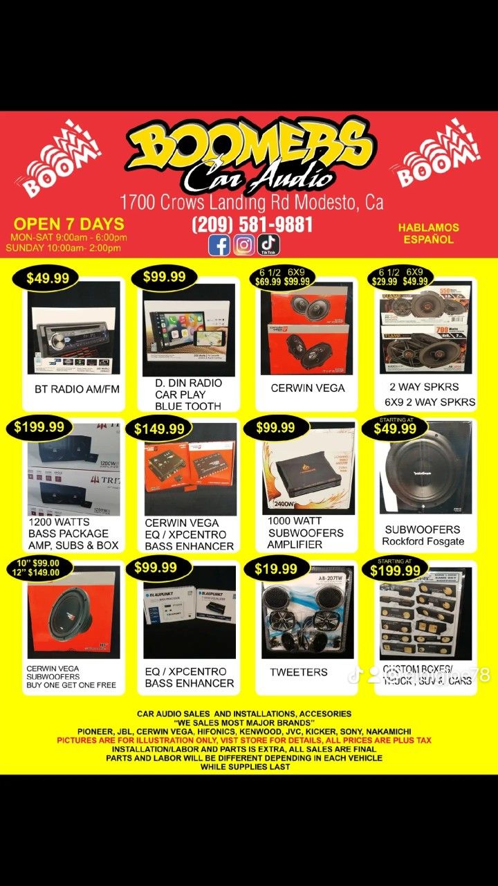 New Car Audio Sales & Installation Accessories!