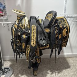 Charro Saddle Authentic, Silla Charra Autentica 