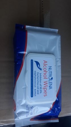 Wipes alcohol 50pcs size 15cmx20cm