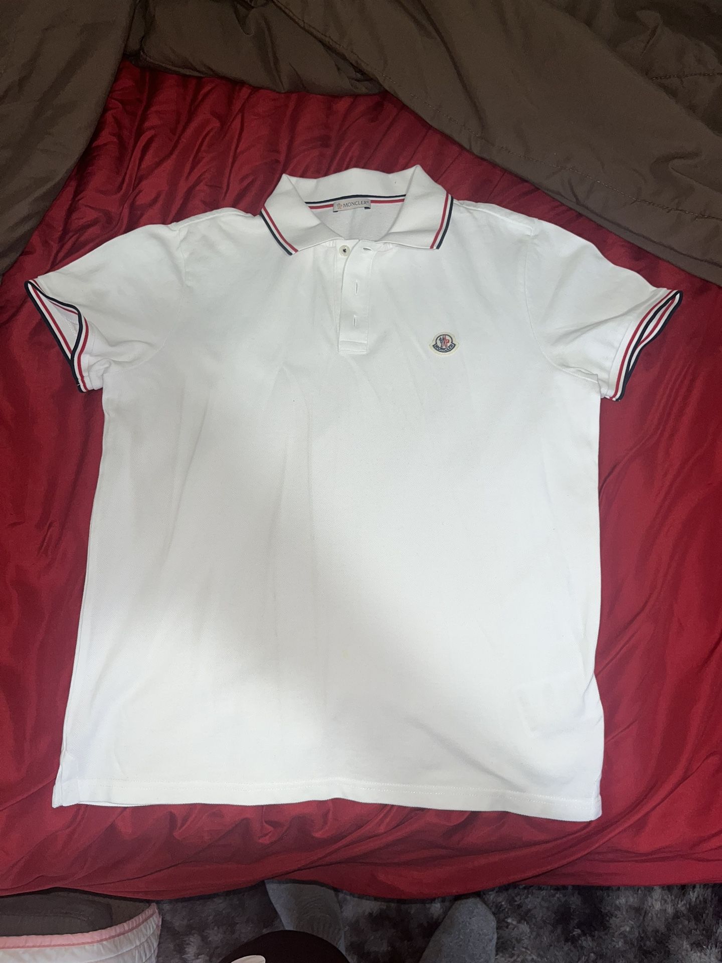 Mens Size Small Moncler Polo Shirt