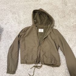 Army Green Hooded Jacket