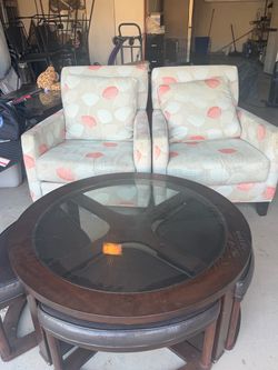 Free chairs and table