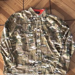 Pleasures Sensation Hunting Shirt Camo Size X-Large Pre-Owned